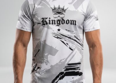 T-Shirt Kingdom Fighting - Blanc/Gris/Noir