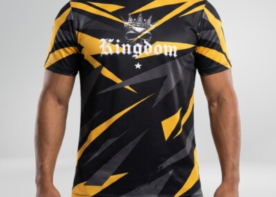 T-Shirt Kingdom Fighting - Noir/Or/Gris